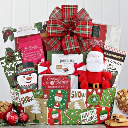 Santa sweet surprise Christmas gift basket