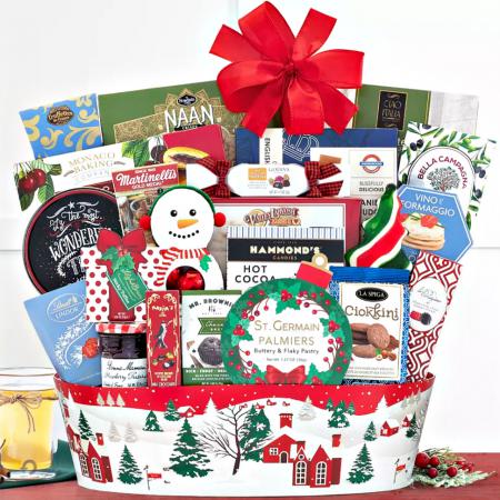 Festive Christmas Gift Basket