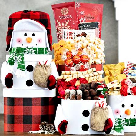 snowman christmas gift box