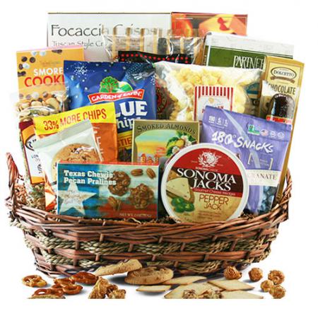 to snack family snack gift basket