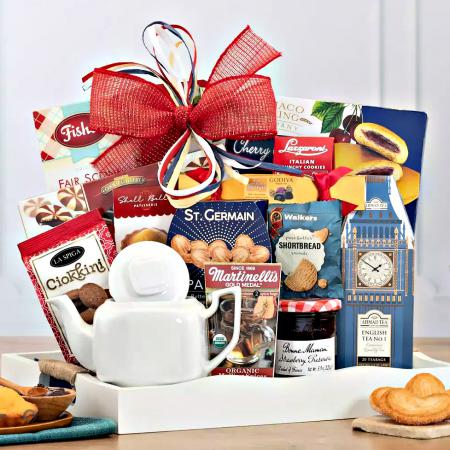 Tea and snacks giftbasket