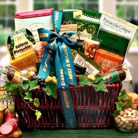 many thanks thank you gift basket