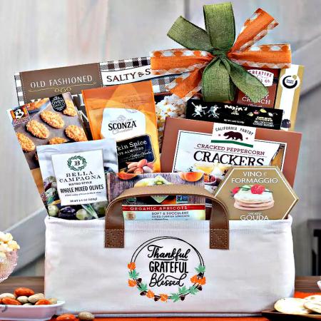 Thankful, Grateful, Blessed Gift Basket