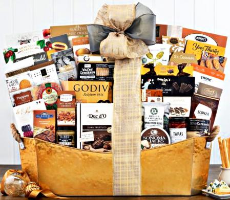 VIP gourmet gift basket