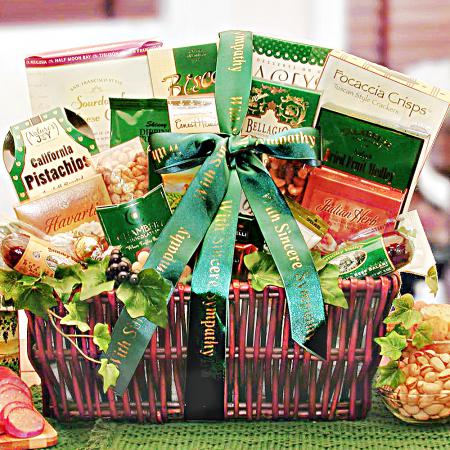 With Our Sincerest Sympathy Gift Basket