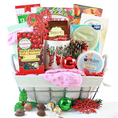 Christmas basket for women