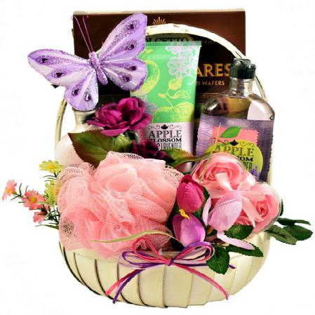 pampering aroma therapy gift basket