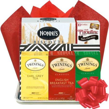 Book and Tea Gift Basket 