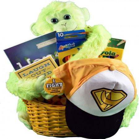 childhood cancer gift basket for kids