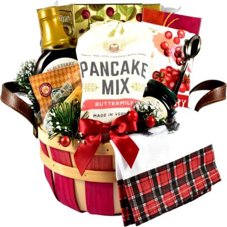 pancake Christmas breakfast gift basket