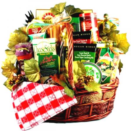 Italian Style Family Christmas Basket