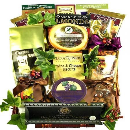 The Elegant Executive Gourmet Food Gift Basket 