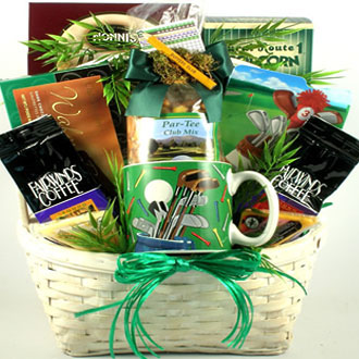 Fore! A Round of Golf, Gift Basket for Golfers