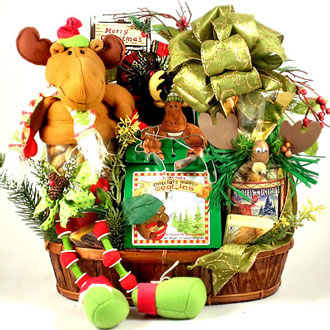 Wally, The Christmas Moose Basket