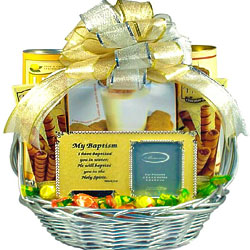 Baptism Celebration Gift Basket