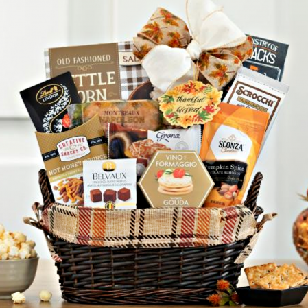 Happy thanks giving family gift basket