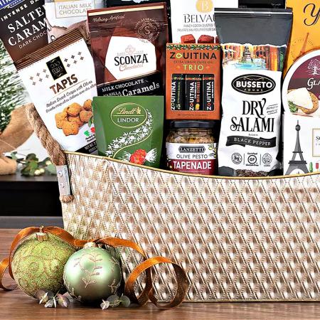 Savory Cutting Board Gift Collection Gift Basket at Van's Gifts