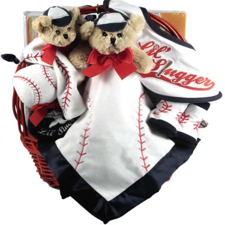 little slugger baby boy gift basket