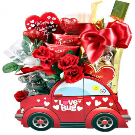 Love bug valentine gift basket