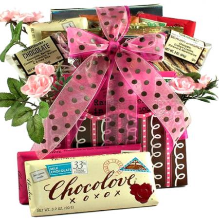 love letters gift basket romance