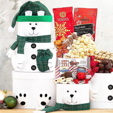 Adorable Polar Bear Gift Tower