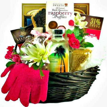 Sweet Escape Spa Gift Basket for Her
