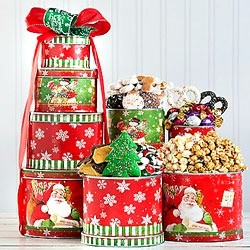 Holiday Gift Tin Tower