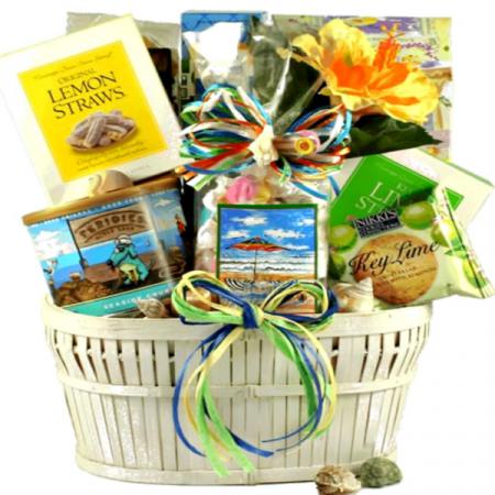 seaside summer gift basket