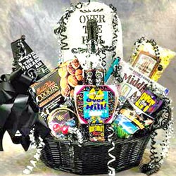 Over The Hill Tombstone Birthday Gift Basket