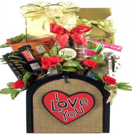 Sending You My Love, Romantic Gift Basket