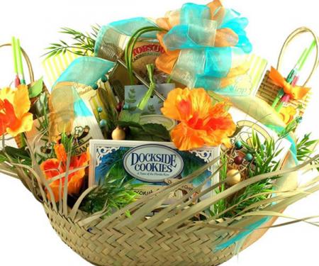 Beach Lover, 5 O'Clock Somewhere Gift Basket