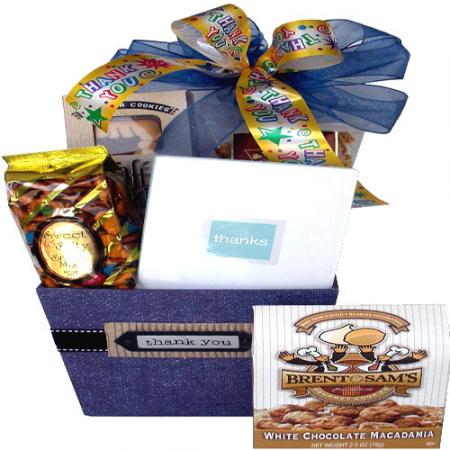 Thank You Gift Box With Gourmet and Book Gift