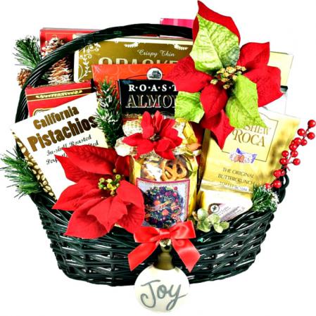 Christmas season gift basket