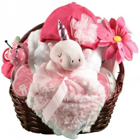 Unicorn Baby Girl Gift Baskets