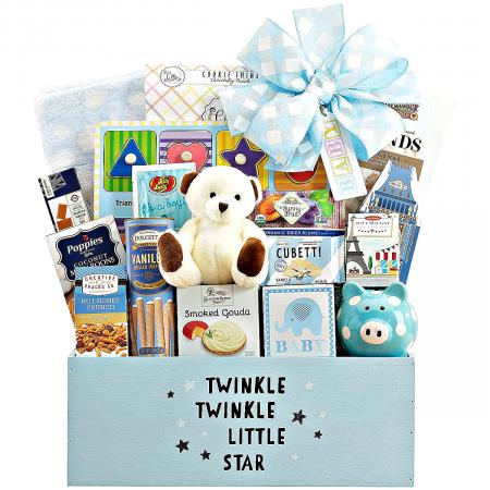 welcome baby boy gift basket