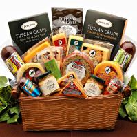 Ultimate meat and cheese gift basket delivery