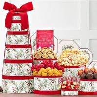 Christmas holiday gift tower send