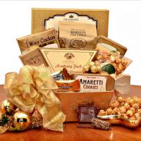 Golden Gourmet Holiday Gift Basket