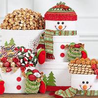 Holiday Snowman Gift Tower