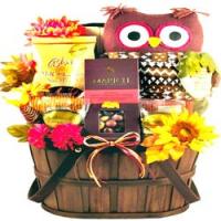 Unique Fall Gift Basket Featuring a Hoot Owl