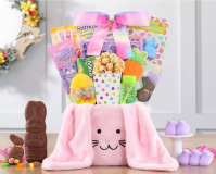 Pink Easter Bunny Basket