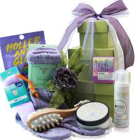 lavender spa gift tower