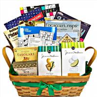 entertaining gift basket full of books