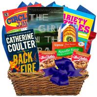 Deluxe Feel Better Basket With Books, Puzzles & Snacks