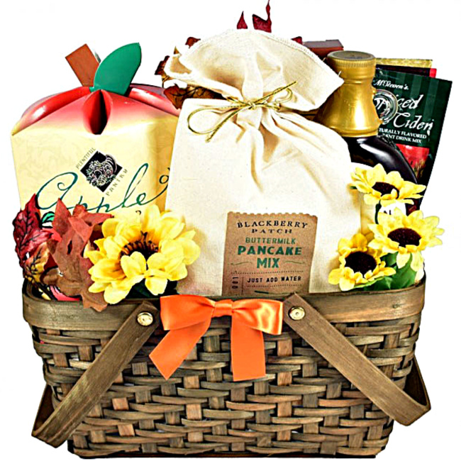 Perfect Fall Breakfast Gift Basket With Autumn Gifts